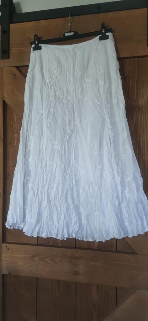 Jupe longue doublée blanche - Canda - taille 38, Enlèvement, Taille 38/40 (M)
