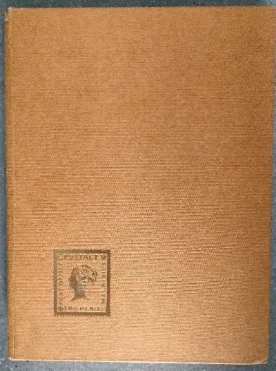klein beige postzegelalbum met 16 witte blz., Verzenden, Verzamelalbum