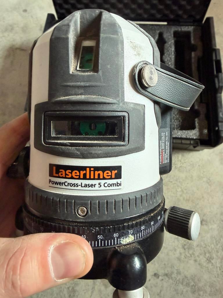 Laserliner powercross 5combi met 3M statief., Doe-het-zelf en Bouw, Ophalen, Zo goed als nieuw