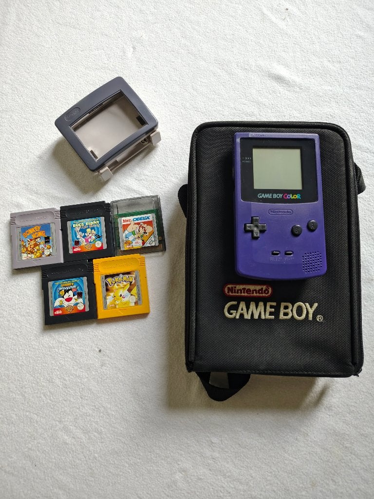 Complete Game Boy Color set incl. Pokémon Yellow, Games en Spelcomputers, Ophalen, Gebruikt, Game Boy Color, Met games
