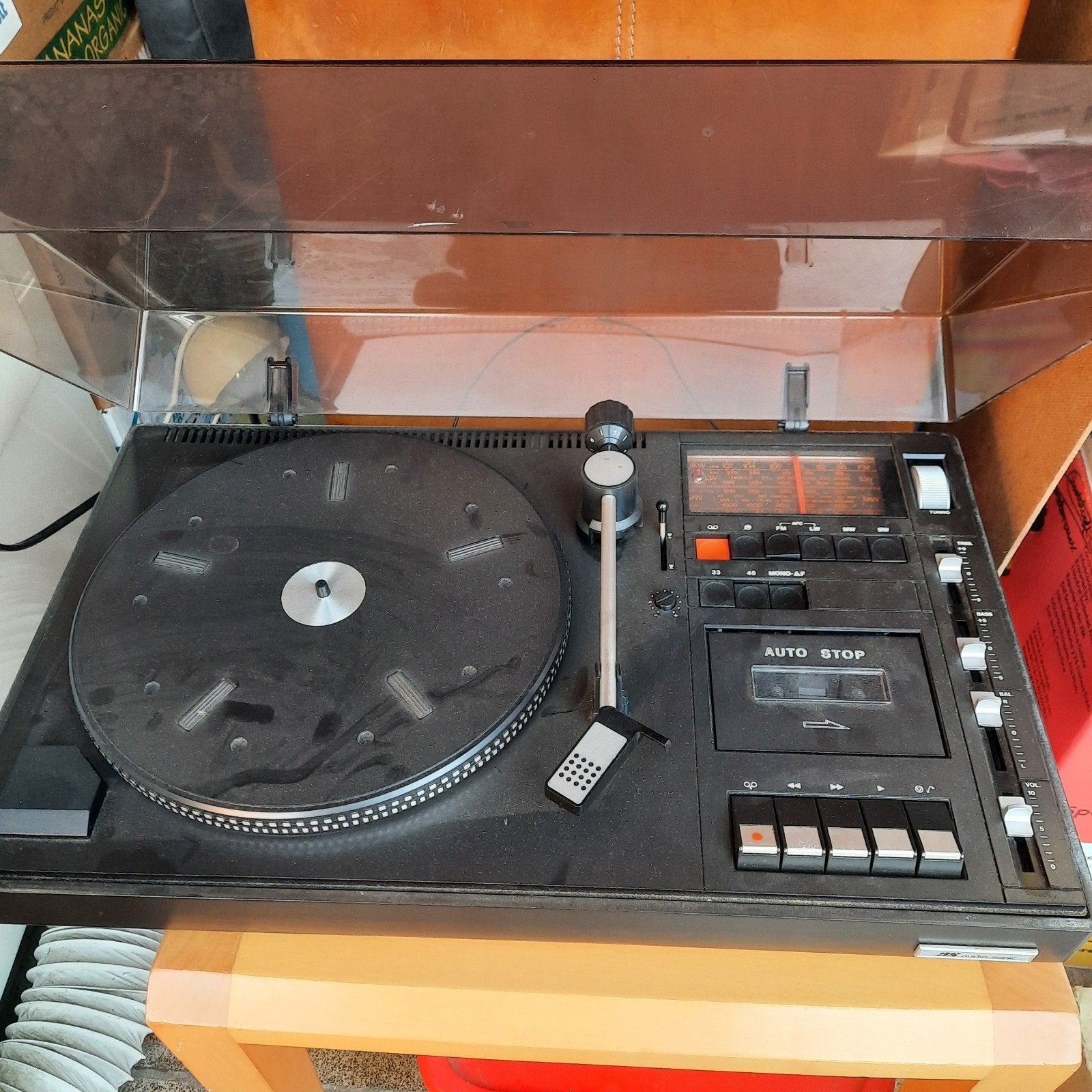 Platenspeler - radio - cassettespeler , Audio Sonic ., Audio, Tv en Foto, Ophalen, Niet werkend, Platenspeler, Overige merken