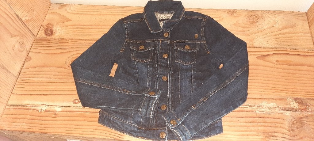 Mooie jeansjas JBC maat 146/152, Meisje, Ophalen of Verzenden, Zo goed als nieuw, JBC.