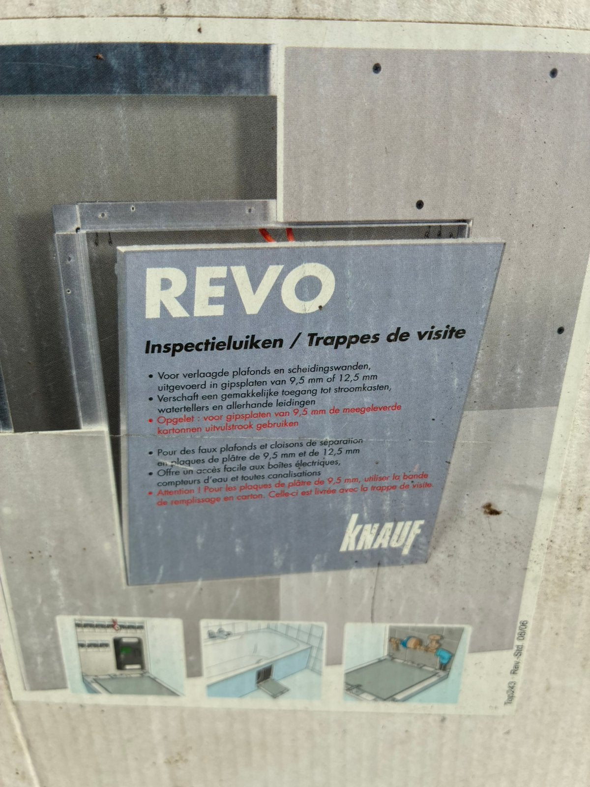 Knauf Revo inspectieluik 40x40, Ophalen, Nieuw