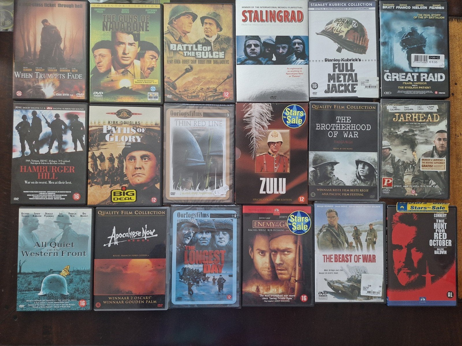 Grote collectie oorlogsfilms, Cd's en Dvd's, Ophalen of Verzenden