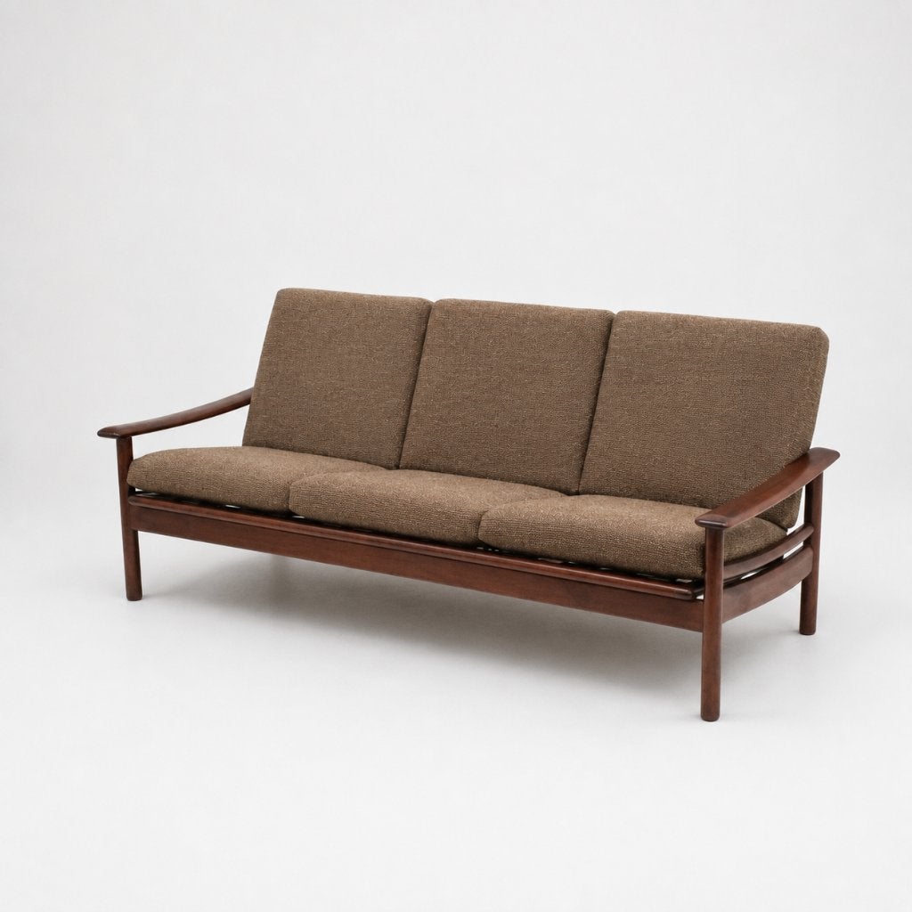 Vintage Deens design 3-zits bank jaren '60 '70 midcentury, Huis en Inrichting, Ophalen of Verzenden