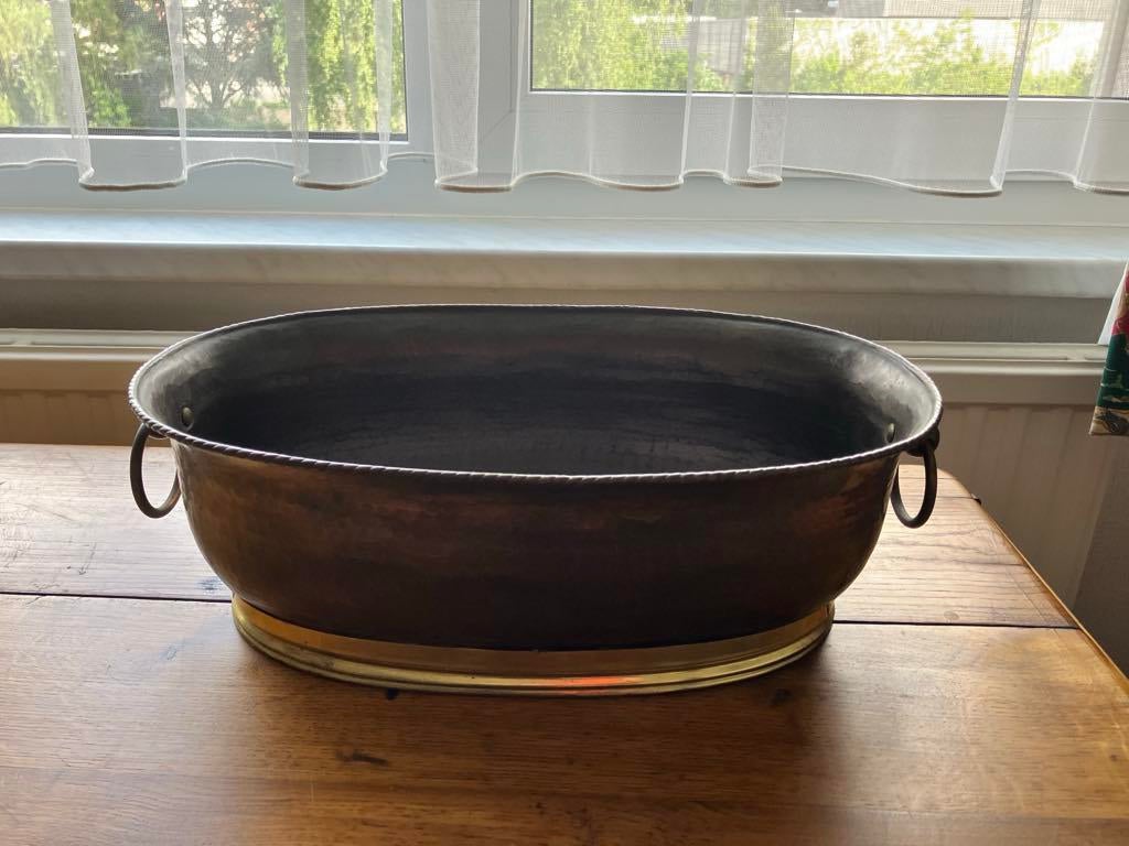 Koperen pot, schaal., Ophalen