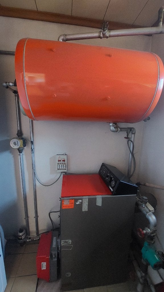 Mazoutketel Chappée + boiler + ondergrondse tank 3000L, Doe-het-zelf en Bouw, Ophalen, Boiler
