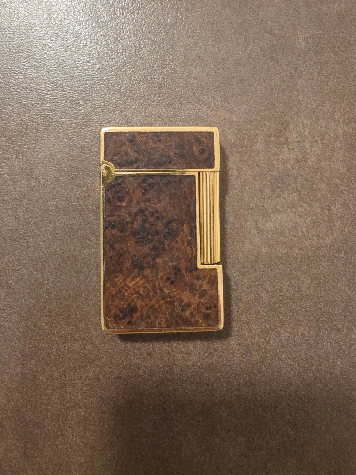 S.T. Dupont met wortelhouten inlay, Verzamelen, Ophalen of Verzenden, Aansteker