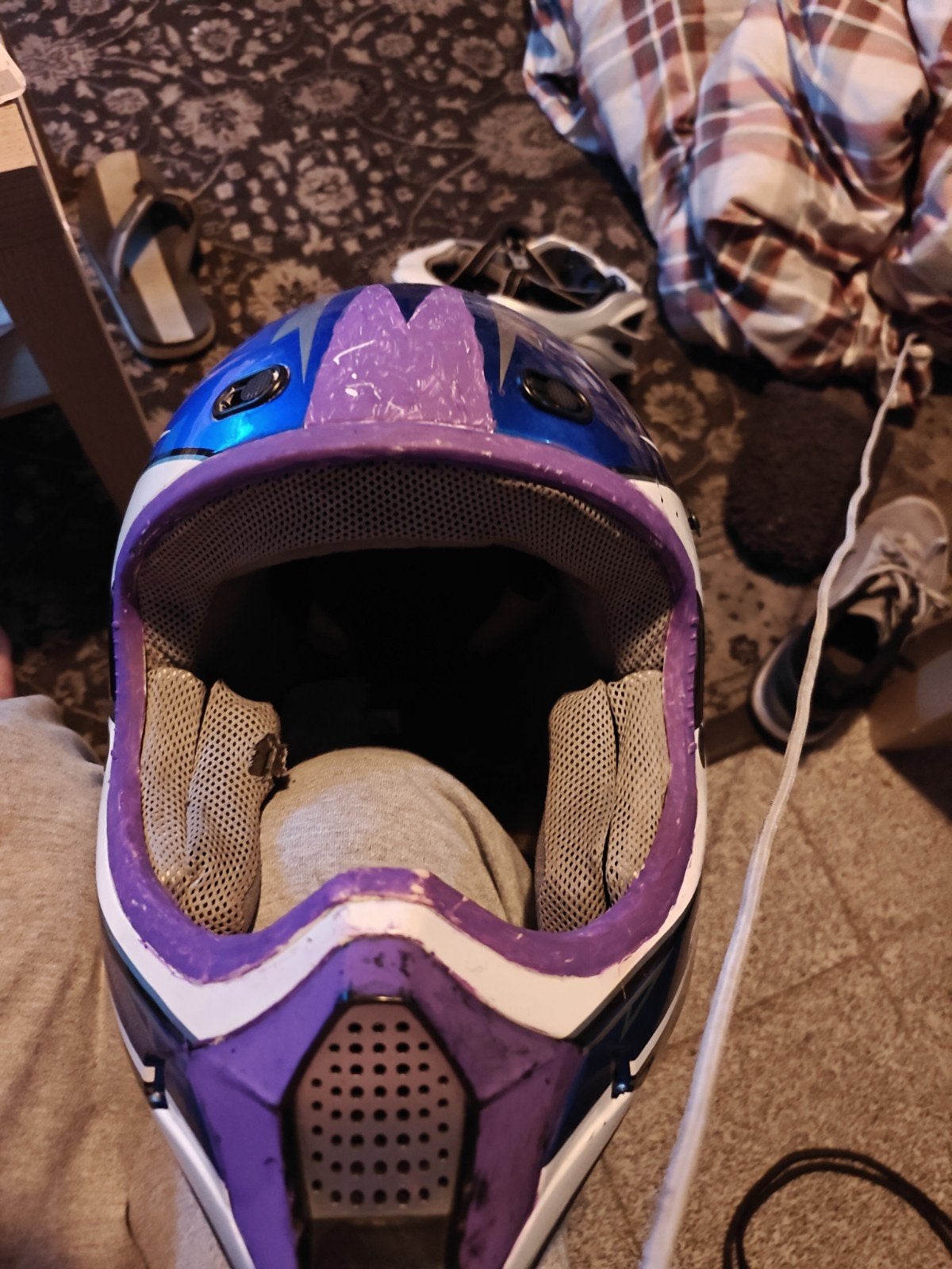 casque de motocross, Enlèvement ou Envoi, Utilisé, Medium