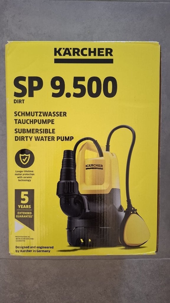 Pompe d'évacuation SP 9.500 Dirt eau sale Karcher, Jardin & Terrasse, Pompes à eau, Enlèvement ou Envoi, Neuf, Électrique