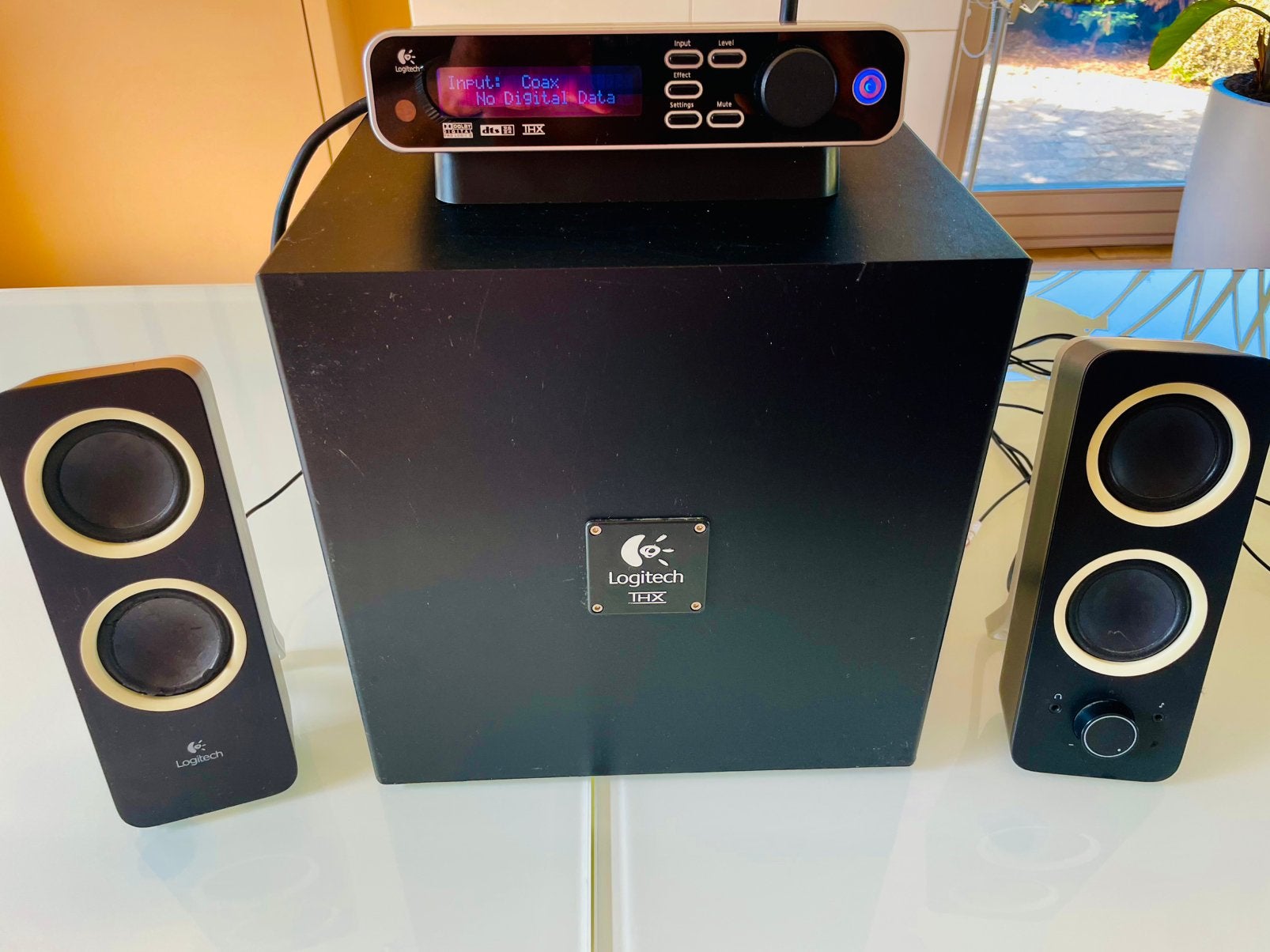 Logitech Z- 5450 THX PLUS 2 satelietluidsprekers, Ophalen, Gebruikt, Audiokanaal 5.1
