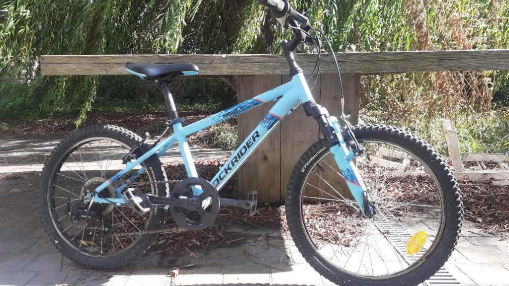 Kinderfiets Rockrider 20", Ophalen, Gebruikt, Velgrem, B-TWIN