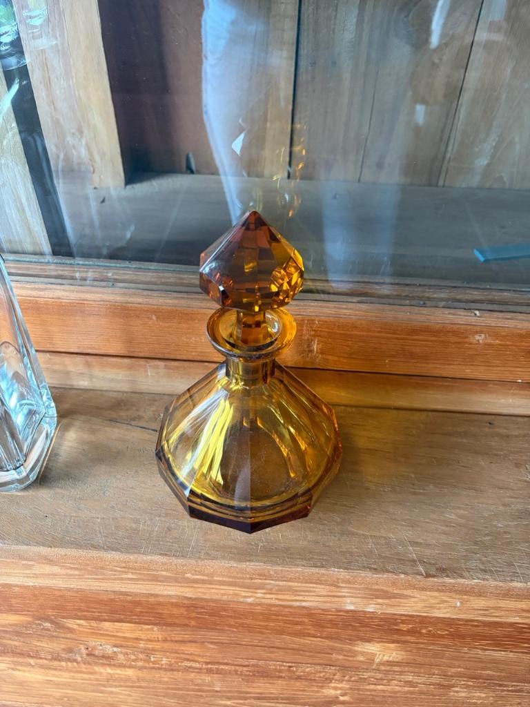 Flacon de parfum ambré ancien ou vintage, Antiquités & Art, Enlèvement ou Envoi