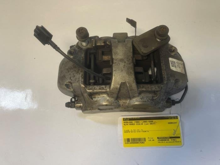 Etrier de frein (pince) avant gauche d'un Alfa Romeo Giulia, -, 3 mois de garantie, Utilisé, Alfa Romeo