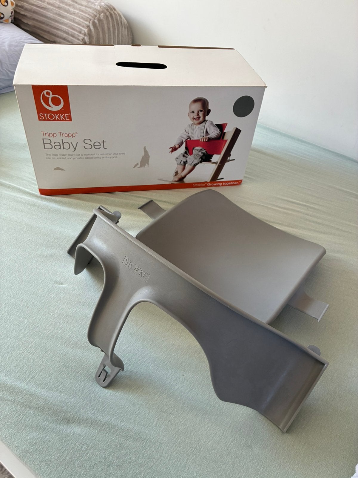 Baby set Stokke Tripp trapp grijs, Ophalen, Gebruikt