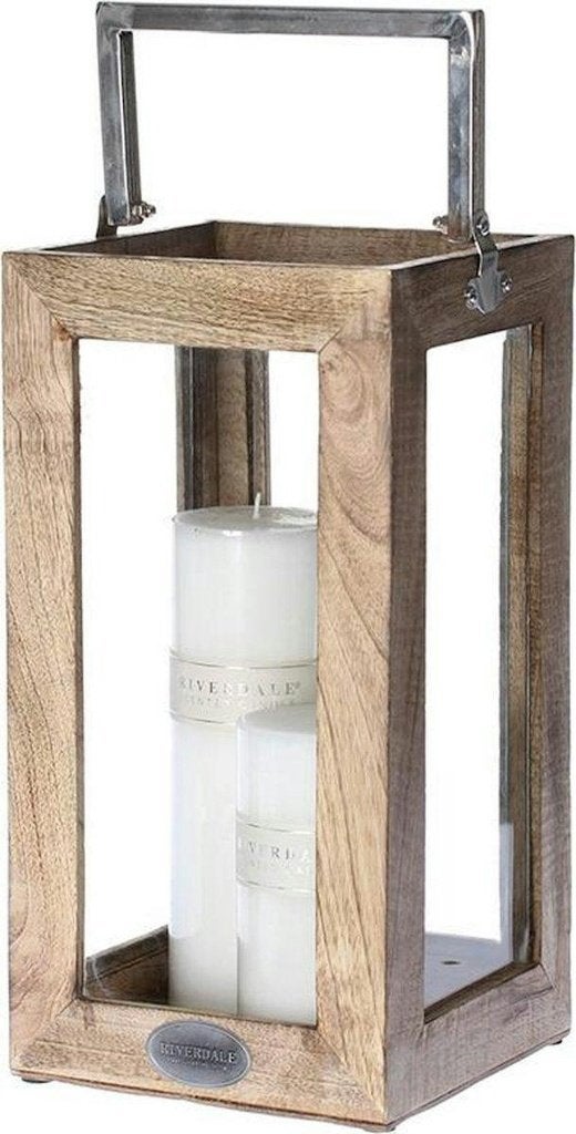 Lantaarn hout met kaars te huur via OmniRent, Hobby en Vrije tijd, Ophalen