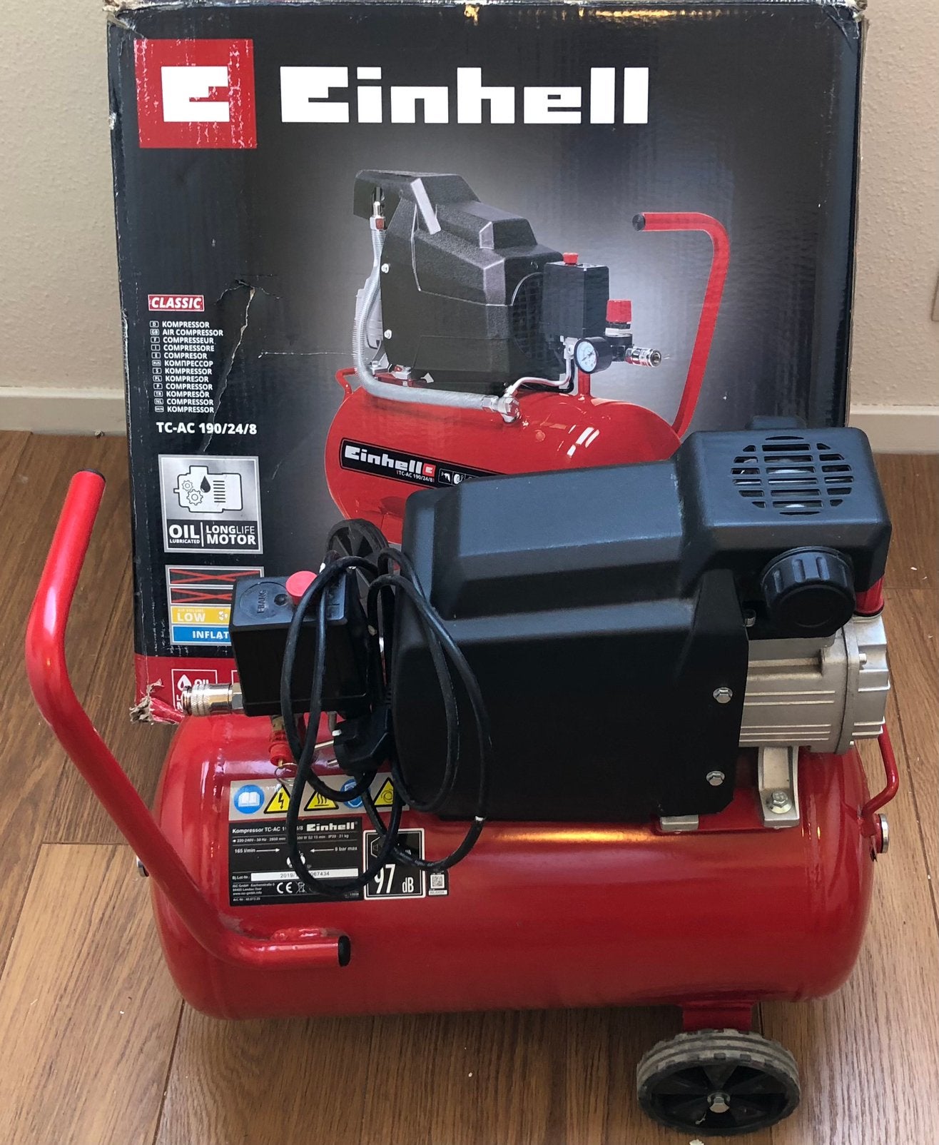 Compresseur Einhell 190/24/8, Bricolage & Construction, Enlèvement, Utilisé
