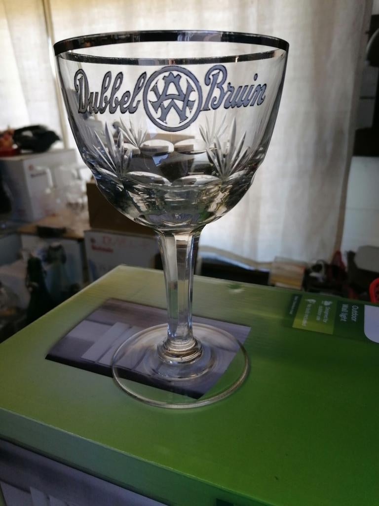 Dubbel Bruin glas Westmalle-Trappist., Verzamelen, Ophalen of Verzenden
