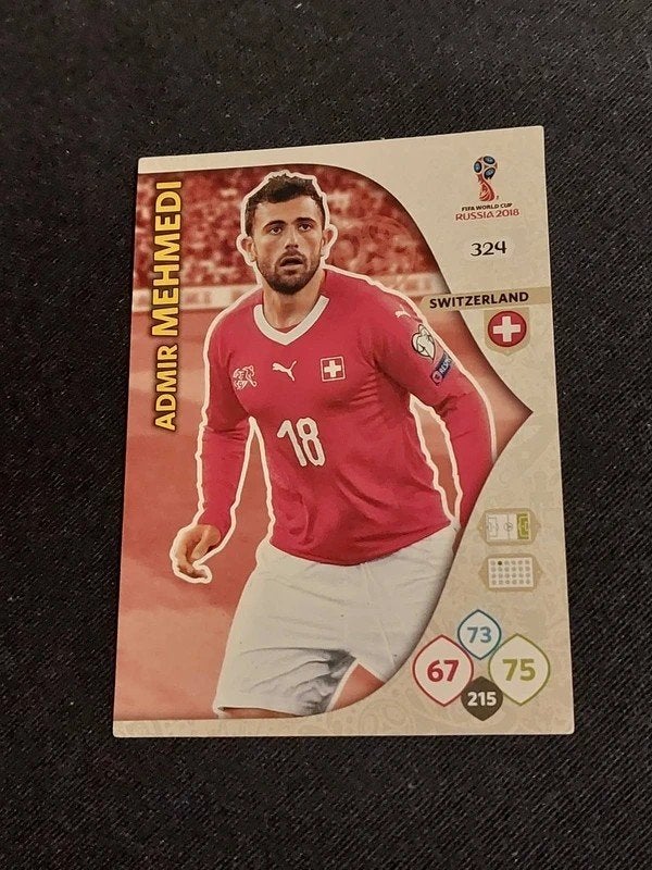 Panini / Voetbalkaart / Admir Mehmedi / Zwitserland, Collections, Enlèvement ou Envoi, Comme neuf, Cartes de joueur