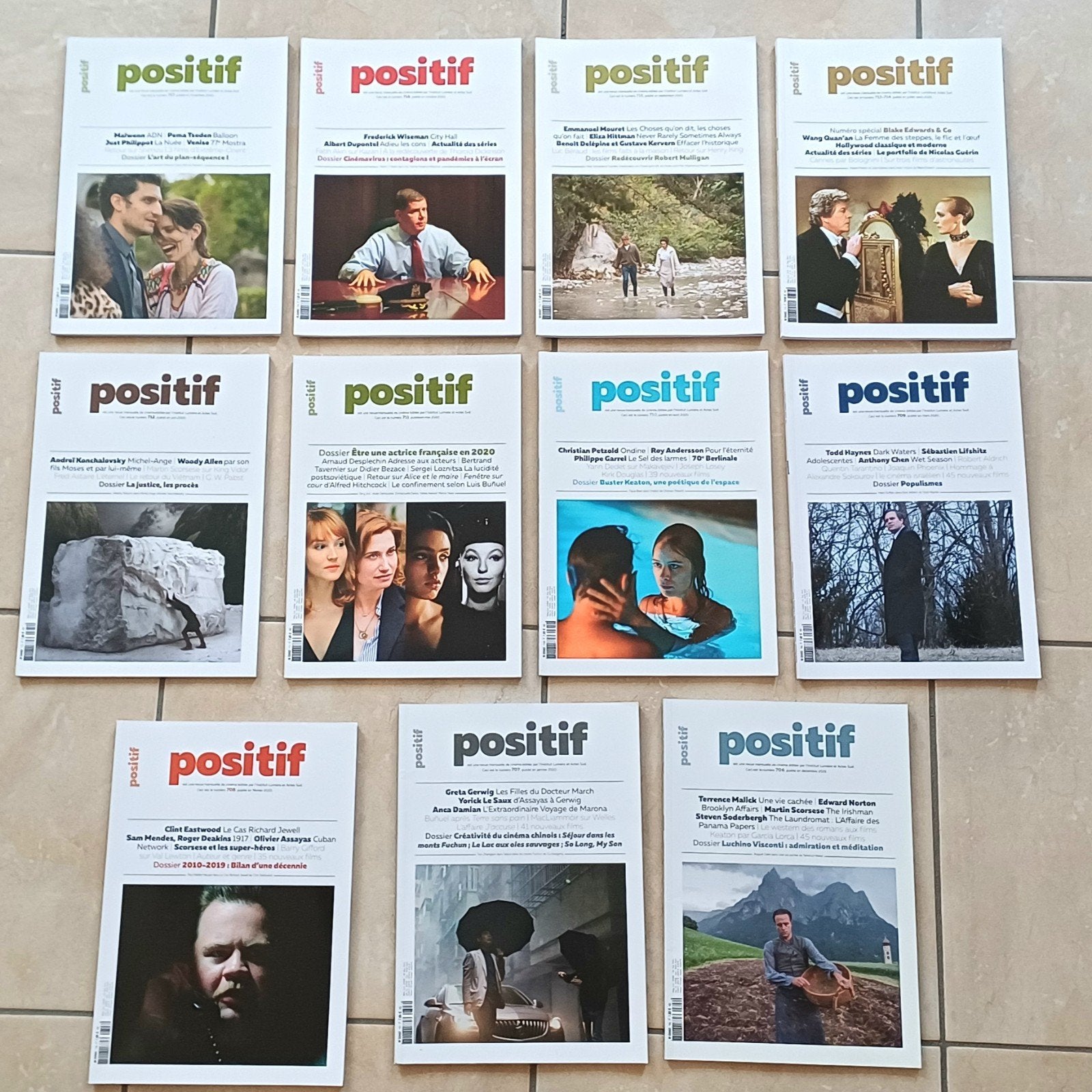 Lot de 15 revues cinéma 'Positif'., Livres, Enlèvement, Comme neuf, Musique, Cinéma ou TV
