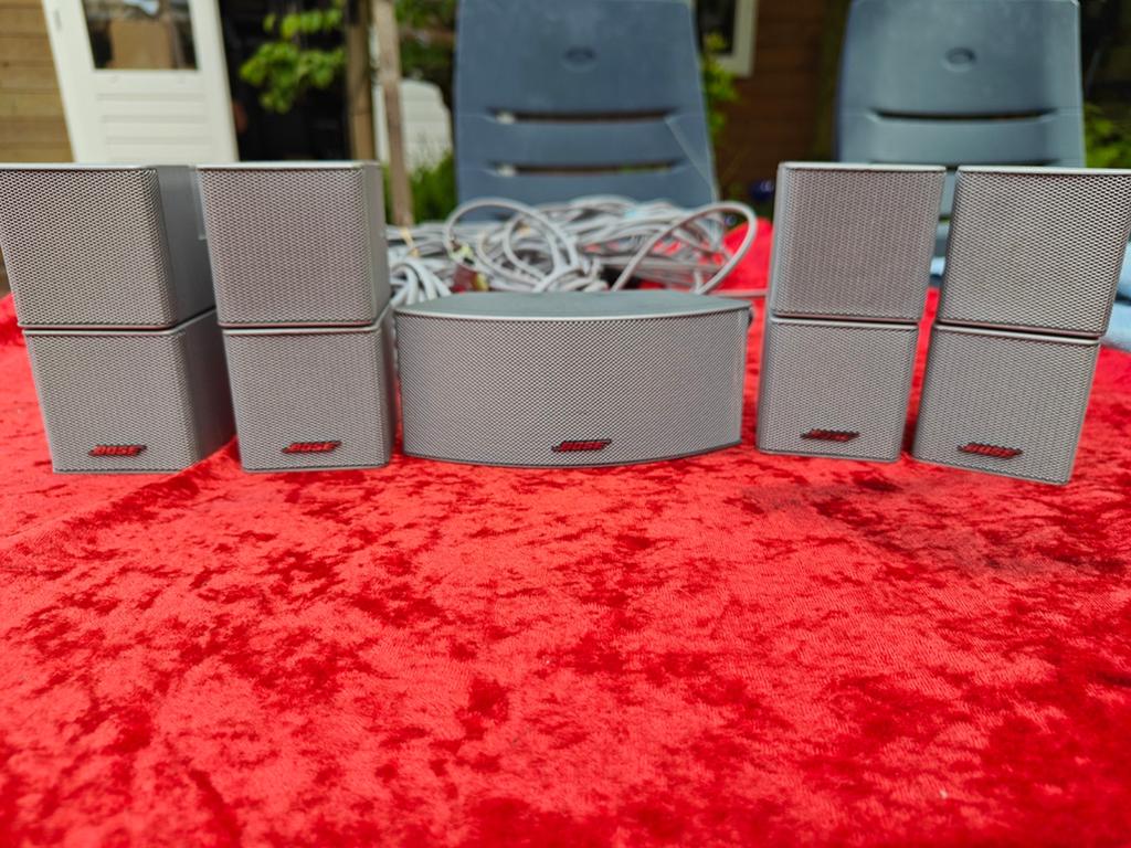 Bose Jewel luidsprekers 5x met luidsprekerkabels gratis, Audio, Tv en Foto, Home Cinema-sets, Ophalen of Verzenden