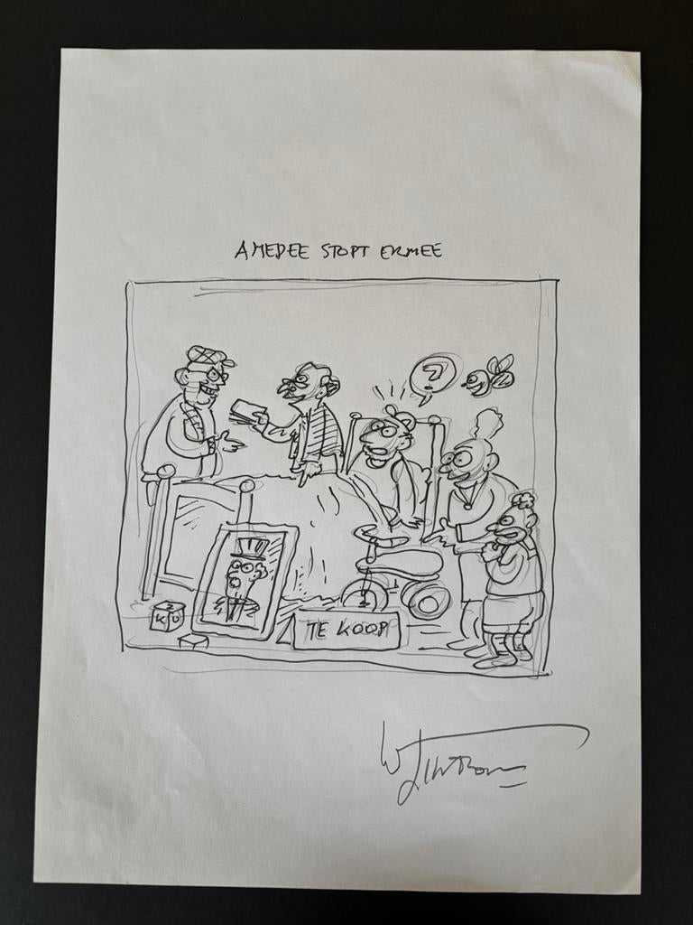 Urbanus originele cover schetsen, Enlèvement ou Envoi