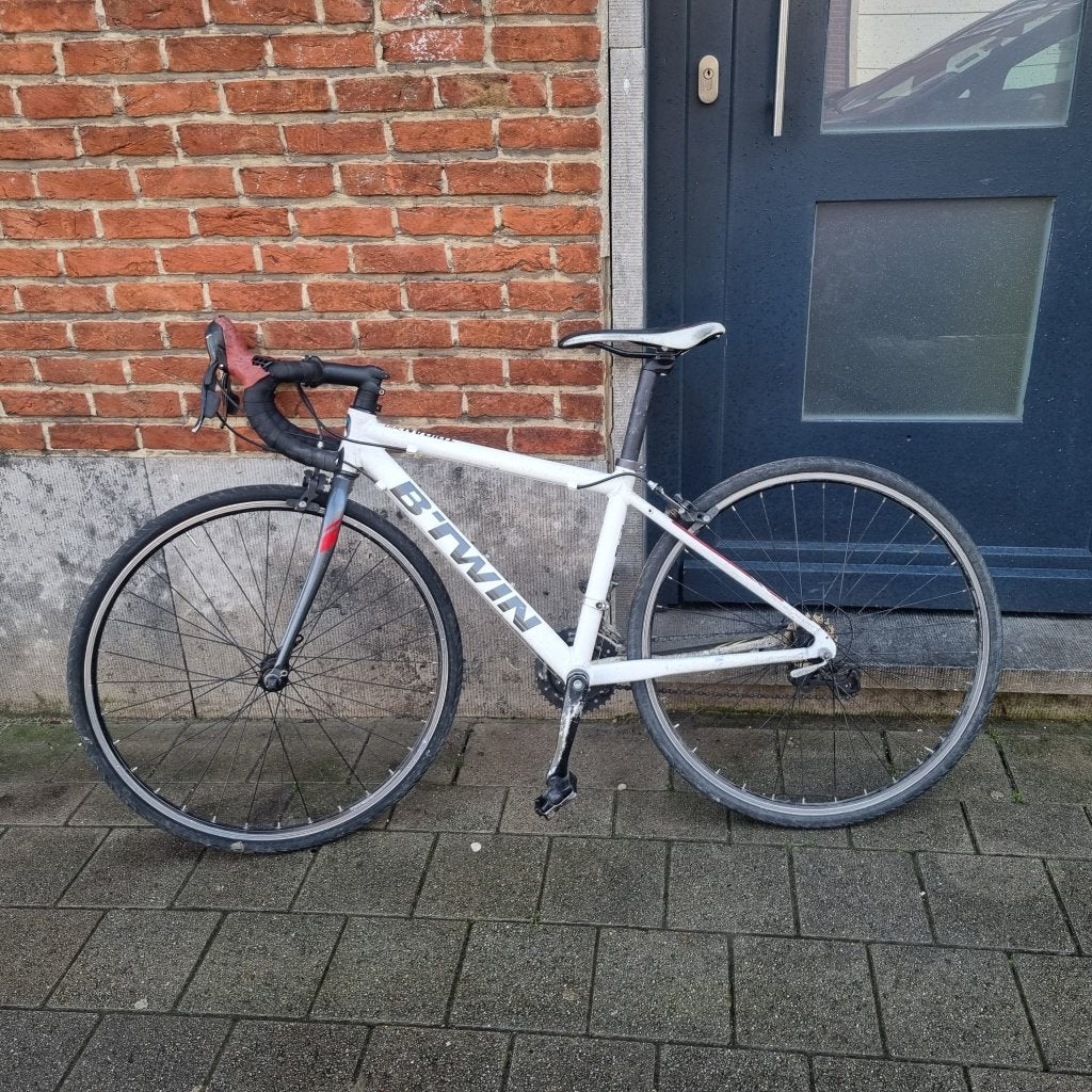 Koersfiets Kind Triban 300, Fietsen en Brommers, Gebruikt, Velgrem, Aluminium, Minder dan 49 cm