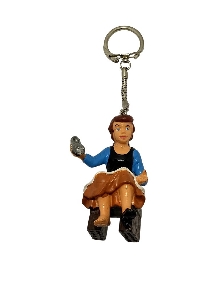 Porte clé Belle disney vintage 1980-1990, Collections, Enlèvement, Utilisé, Peluche ou Figurine
