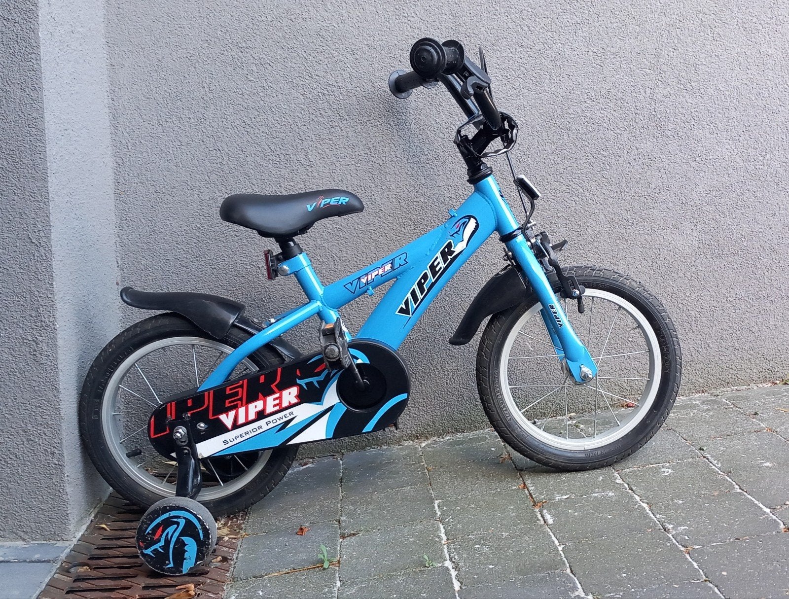 Vélo enfant 14' VIPER, Stabilisateurs, Frein à rétropédalage, Comme neuf, Enlèvement