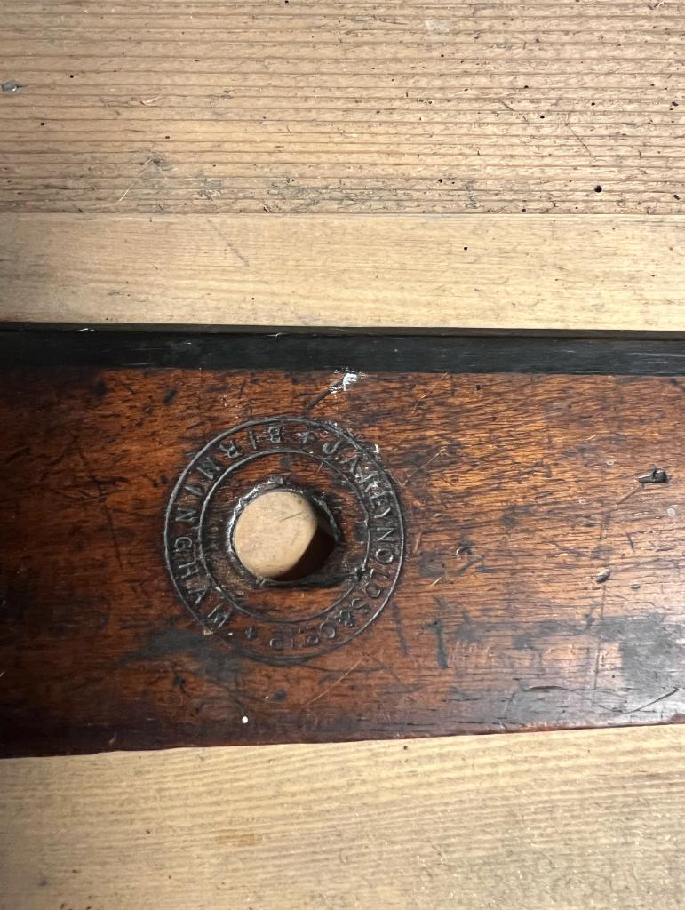 Antieke houten tekenlat, Ophalen of Verzenden