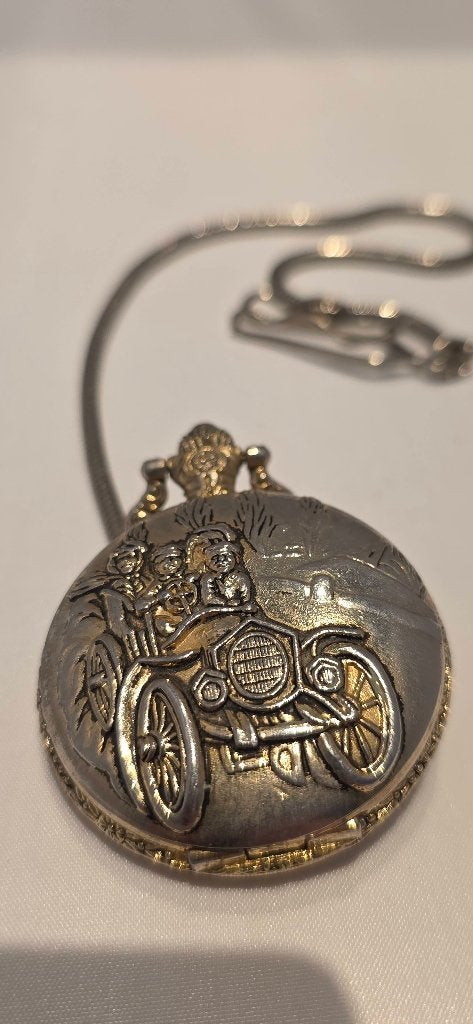 Vintage Jacro zakhorloge, Enlèvement ou Envoi, Montre de poche, Autres marques, Avec chaîne