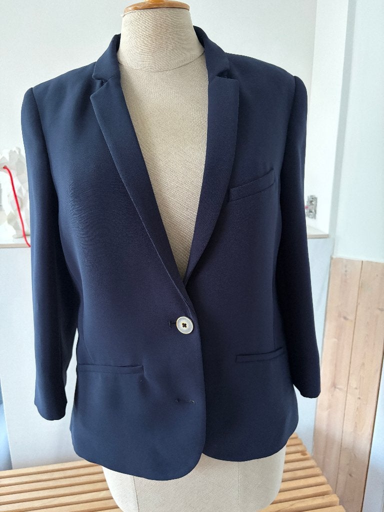 River Woods: donkerblauwe blazer, Enlèvement ou Envoi, Neuf, Taille 36 (S)