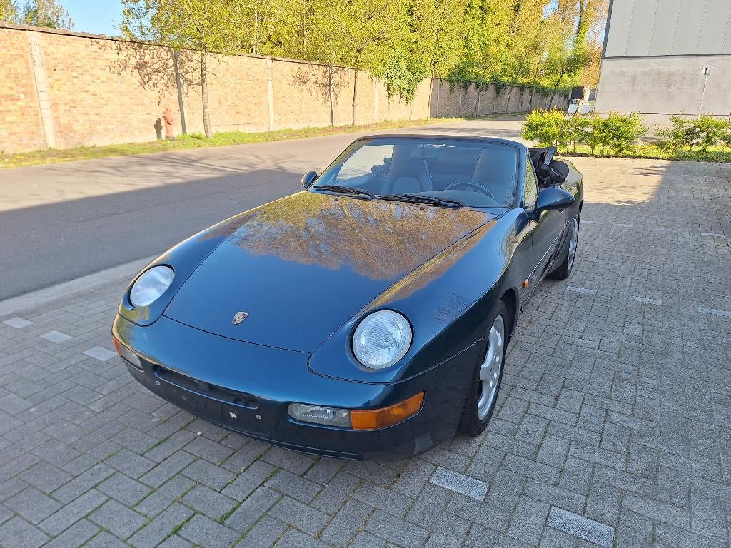 Porsche 968 Cabrio 3.0i | 1992 | 164dkm, Auto's, Porsche, 4 zetels, Achterwielaandrijving, Zwart, 4 cilinders