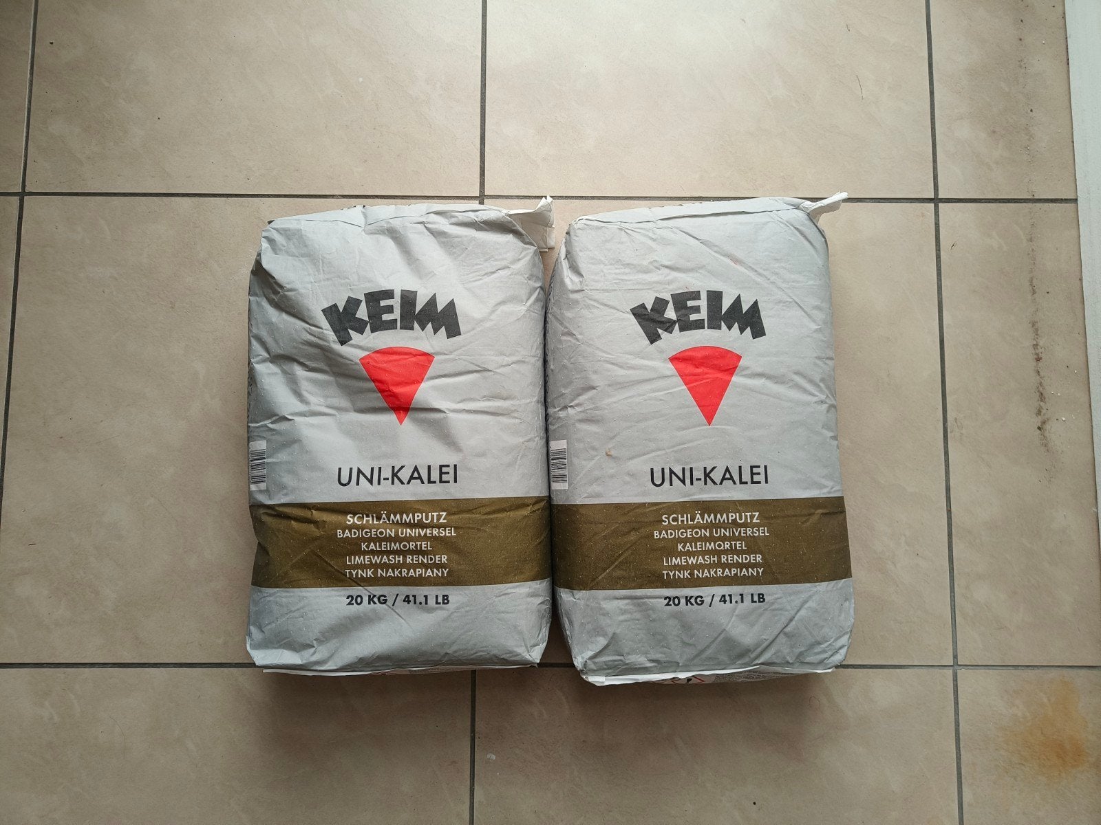 2x Keim kalei 20 kg (ongeopend), Ophalen, Nieuw