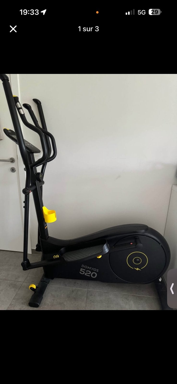 Vélo elliptique Domyos, Sports & Fitness, Enlèvement, Comme neuf, Vélo elliptique