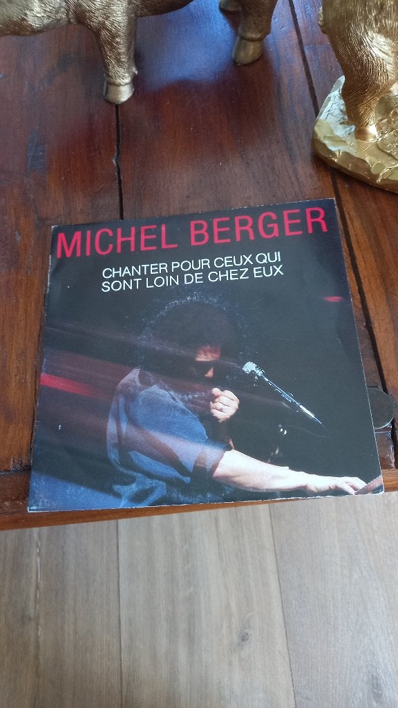 vinyl (45T) michel berger "chanter pour ceux qui sont loin d, Enlèvement, Comme neuf, Pop