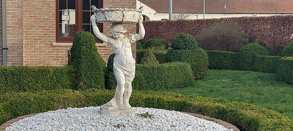 Sfeervol beeld en witte steentjes eromheen, Antiek en Kunst, Ophalen