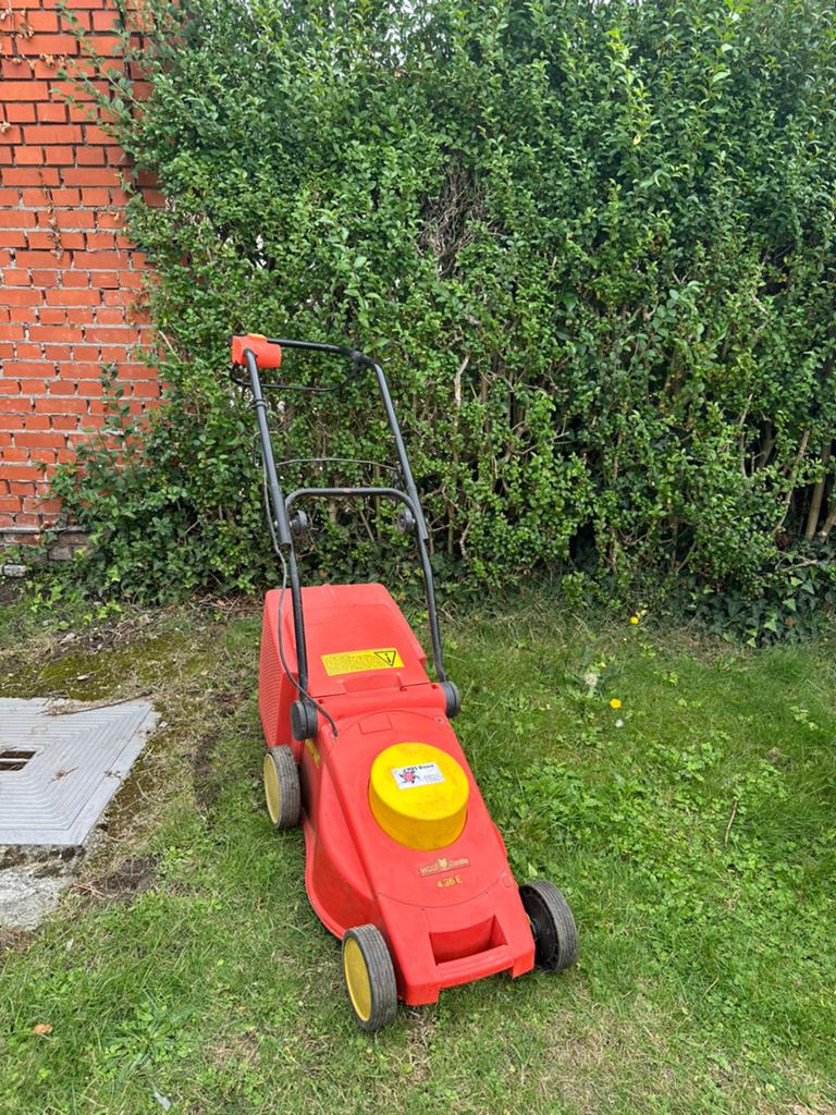 Elektrische grasmaaier van WOLF-Garten, model 4.36 E., Tuin en Terras, Ophalen, Zo goed als nieuw, Elektrische grasmaaier, Opvangbak
