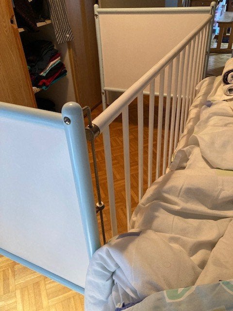 kinderbed, vintage, verstelbaar, plooibaar, Kinderen en Baby's, Ophalen