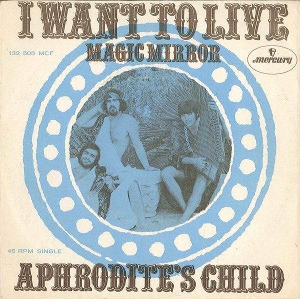 vinylsingle aphrodites child--i want to live-----, Ophalen of Verzenden, Gebruikt, 7 inch, Pop