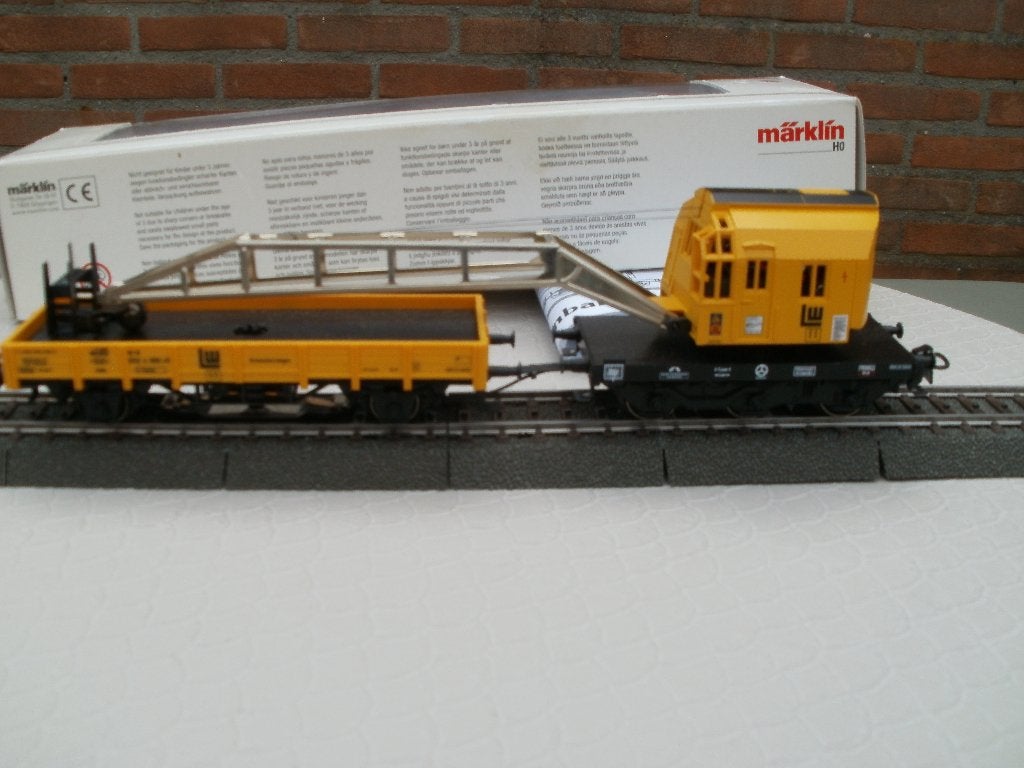Marklin Ho Dig. hijskraan no 46715 Nieuw+ovp+boekje., Hobby en Vrije tijd, Wisselstroom, Ophalen of Verzenden, Märklin, Nieuw
