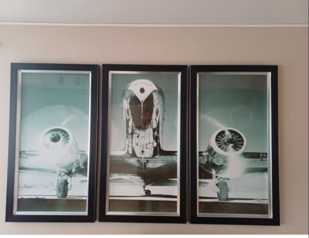 Kader DC vliegtuig, Ophalen, Zo goed als nieuw, 125 cm of meer, Foto of Poster