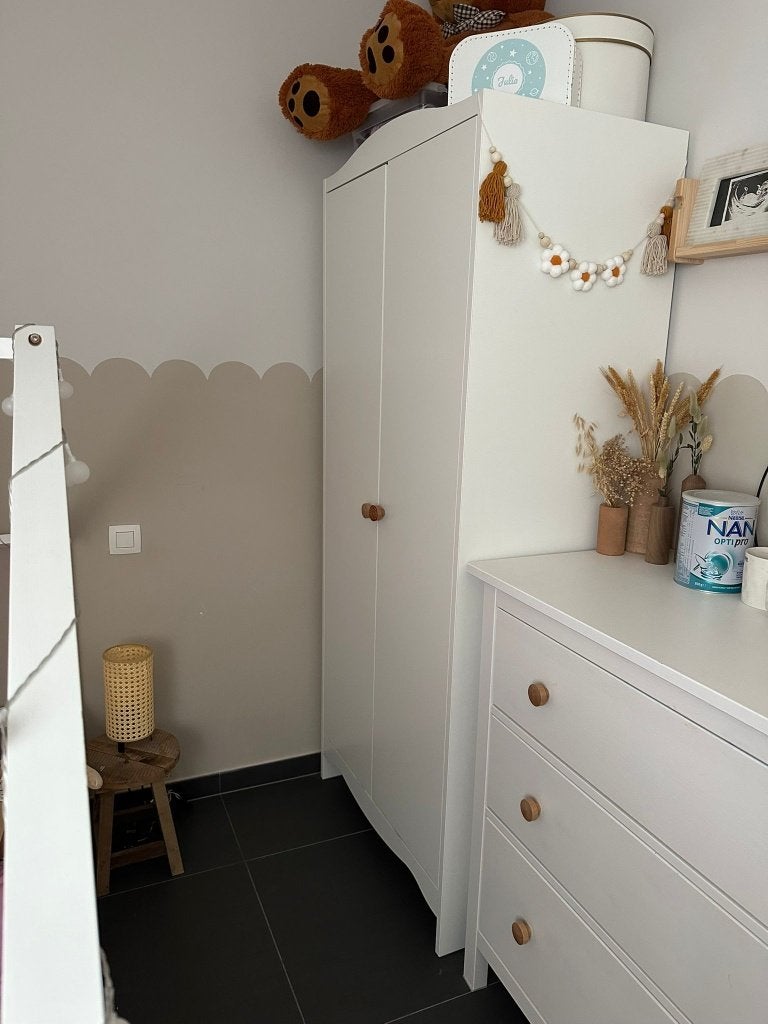IKEA SMÅGÖRA kledingkast wit 80x50x187, 25 à 50 cm, Utilisé, 50 à 100 cm, 150 à 200 cm
