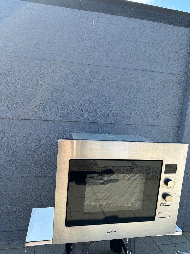 Combi-microgolfoven inbouw, Ophalen, Gebruikt, Inbouw, Draaiplateau