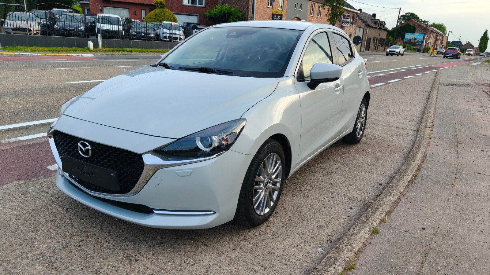 MAZDA 2 1.5i Skyactiv-G MHEV Benzine +elektrische, Auto's, Euro 6, 4 cilinders, Wit, Leder