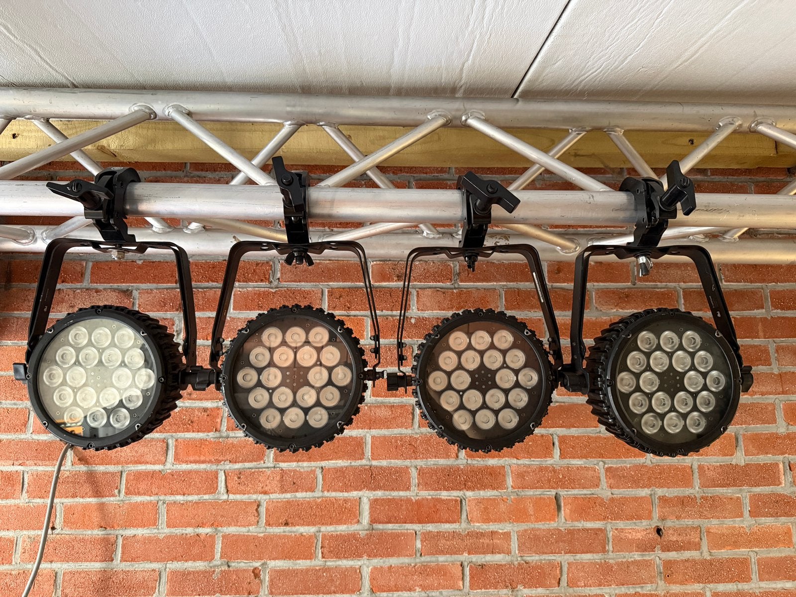 4x showtec compact par 18 mk2, Muziek en Instrumenten, Ophalen, Gebruikt