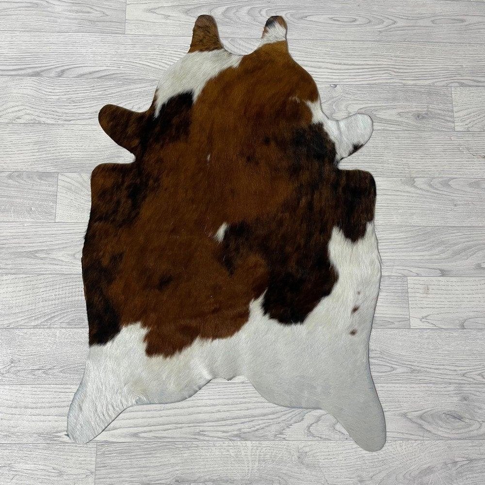 Mini koeienhuid bruin wit zwart 90x60cm #442 | Lederstore, Meerkleurig, Wandkleed, Nieuw, Ophalen of Verzenden