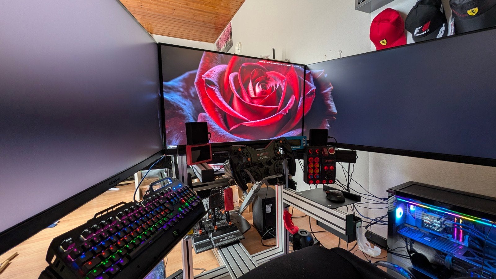 Triple Monitor Sim Racing - 3 LG UltraGear 32" 2k 180hz, Computers en Software, Videokaarten, Zo goed als nieuw, Nvidia, HDMI