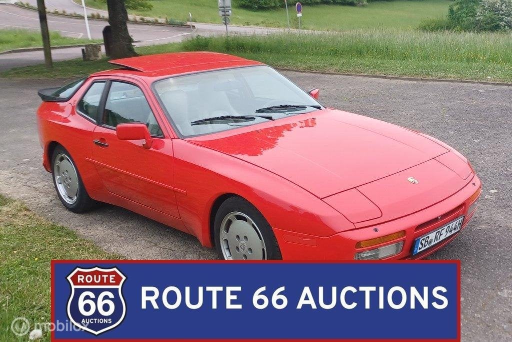 Porsche 944 Turbo | 1987 | Route 66 Auctions, Auto's, Zwart, Bedrijf, Overige carrosserie, Porsche