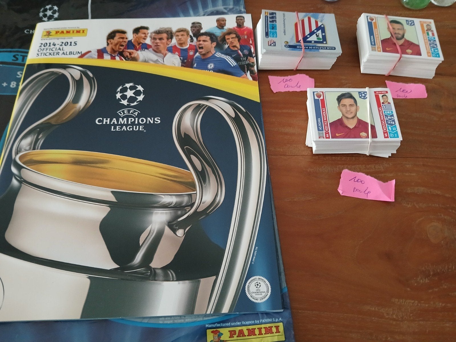 panini 300 sticker cl 2014, Enlèvement ou Envoi, Neuf, Plusieurs autocollants
